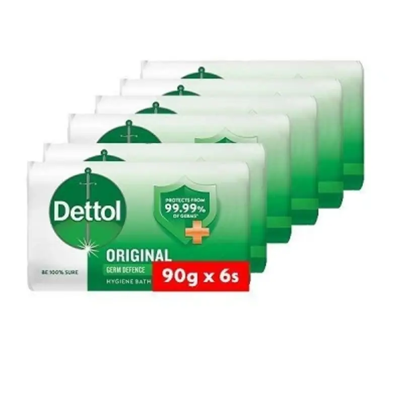 Dettol Anti-Bacterial Soap Original 90 g 6 Pieces